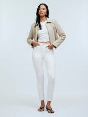 Madewell Stovepipe Jeans Vintage Canvas White Size 29